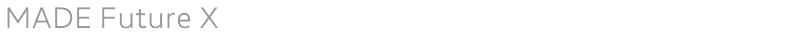 MADE Future X font preview